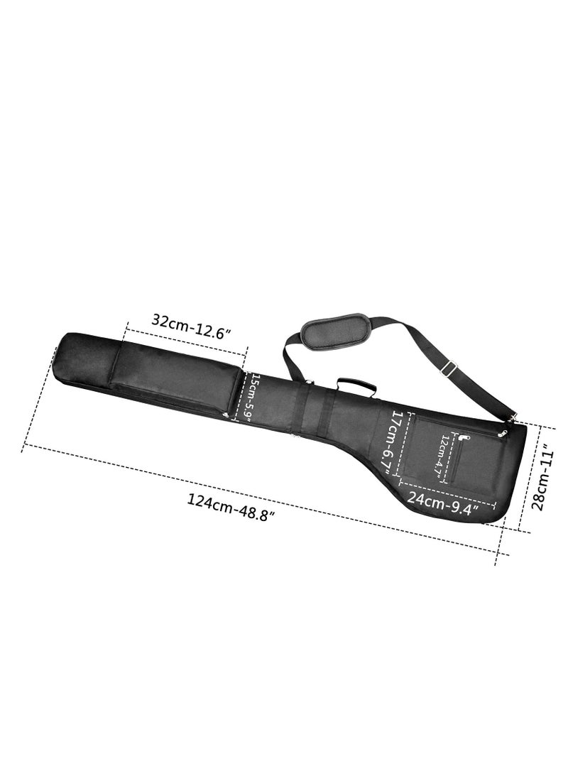 Captaintech Lightweight Foldable Golf Carry Bag for 8-10 Clubs, Waterproof Sunday Golf Case with Strap, Ideal Small Travel Bag for Driving Range and Weekend Play.  - Image 5