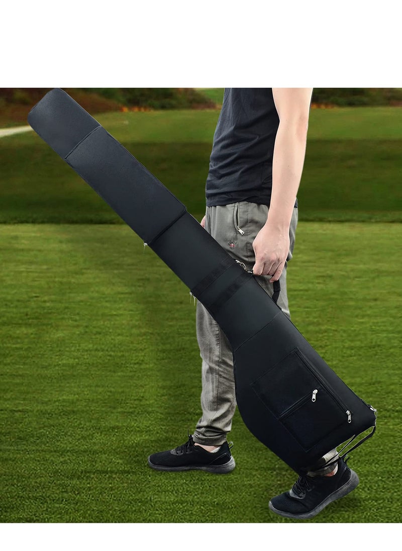 Captaintech Lightweight Foldable Golf Carry Bag for 8-10 Clubs, Waterproof Sunday Golf Case with Strap, Ideal Small Travel Bag for Driving Range and Weekend Play.  - Image 2