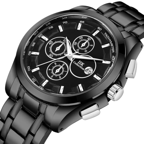 IIK COLLECTION Watch for Man Stainless Steel Chain|Long Battery Life with Long Lasting Polish Water Resistance| Trendy Design| Push Button Lock Durable Watch for Boys - Image 4
