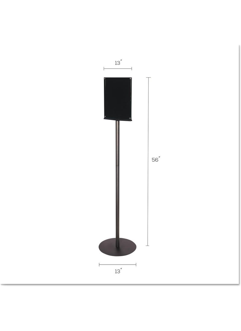 Deflecto deflecto DoubleSided Magnetic Sign Display 85 x 11 Insert 56 Tall ClearBlack  - Image 5