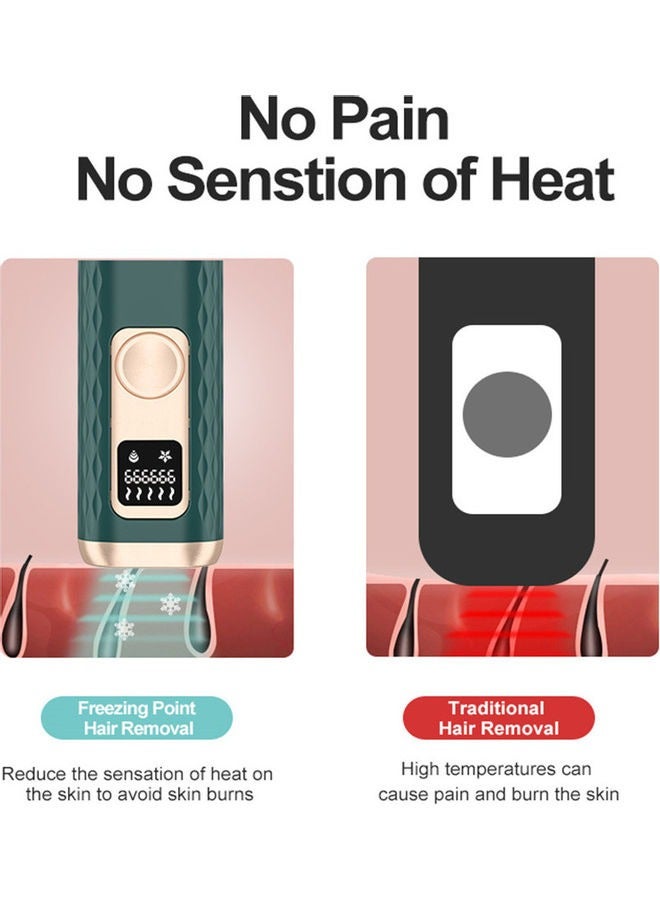 إسكدنيا إزالة الشعر بتقنية IPL للنساء والرجال، Air+ مع Sapphire، معتمدة من إدارة الغذاء والدواء الأمريكية، بدون ألم بشكل دائم، مثل الصالونات في المنزل، للجسم والوجه، سلكي - Image 4
