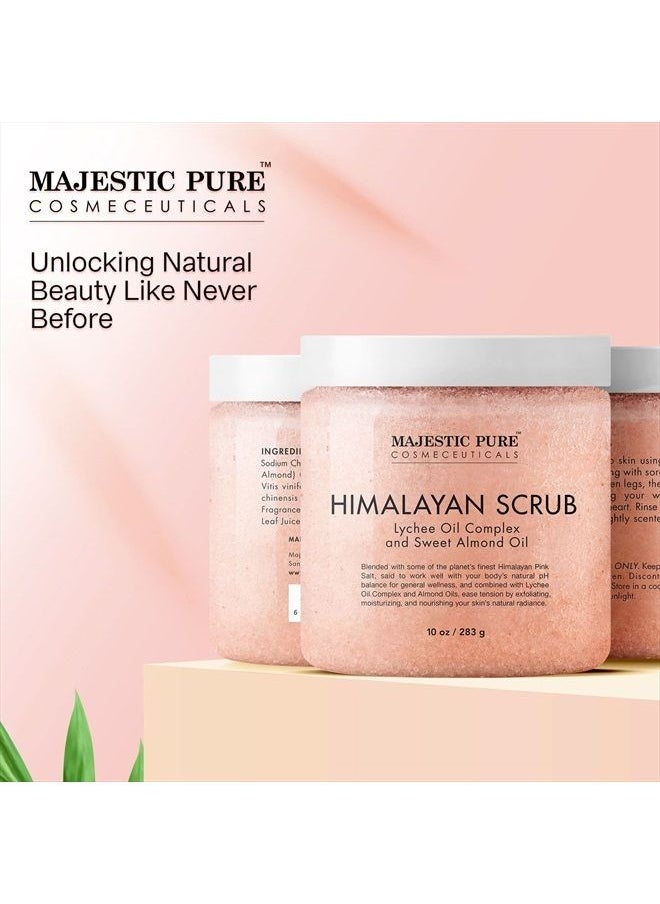 Himalayan Salt Body Scrub with Lychee Oil, Exfoliating Salt Scrub to Exfoliate & Moisturize Skin, Deep Cleansing - 10 oz - pzsku/Z9D9CCE6A0558F1335C67Z/45/_/1681024546/37cc08d3-c6e4-4275-a86f-21f9a4e9fb4d