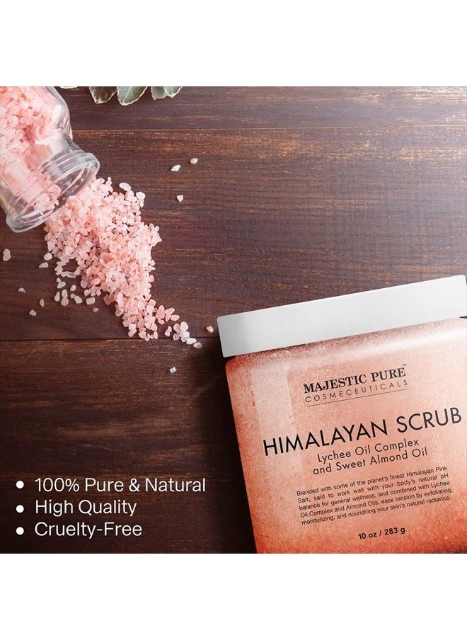 Himalayan Salt Body Scrub with Lychee Oil, Exfoliating Salt Scrub to Exfoliate & Moisturize Skin, Deep Cleansing - 10 oz - pzsku/Z9D9CCE6A0558F1335C67Z/45/_/1681024547/92408bdd-c322-49aa-8927-b0367bcc42f3