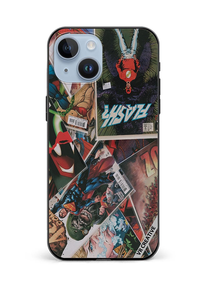 VR CREATIVE Protective Case Cover For Apple iPhone 15 Marvel Comic Design Multicolour - Image 1