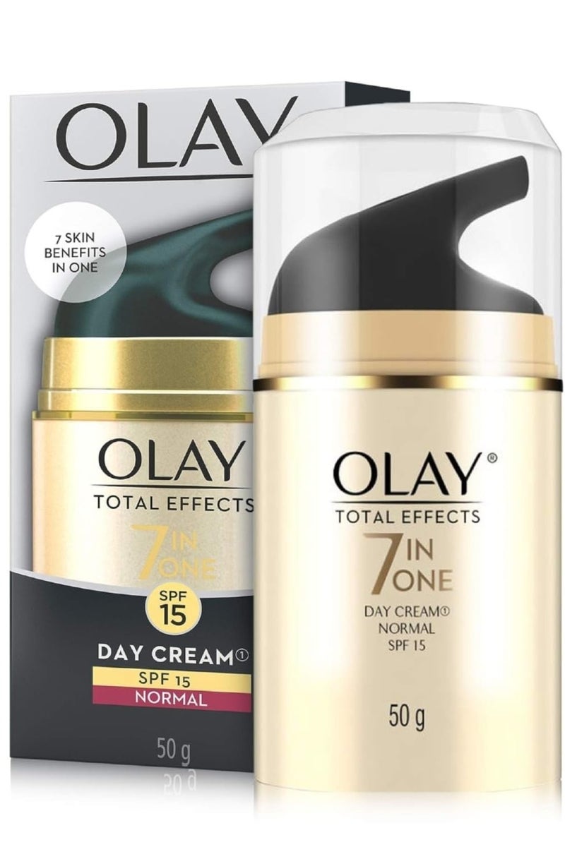 أولاي توتال إفكتس كريم النهار 7 في 1 عادي بعامل حماية من الشمس 15 سعة 50 جم - Image 1