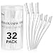 Phyyixs 32Pack Face Razors for Women Dermaplane Eyebrow Razor Set 24 Long 8 Short Precision Blades for Peach Fuzz Removal Gentle Exfoliation Ideal for Stocking Stuffers Clear - Image 2