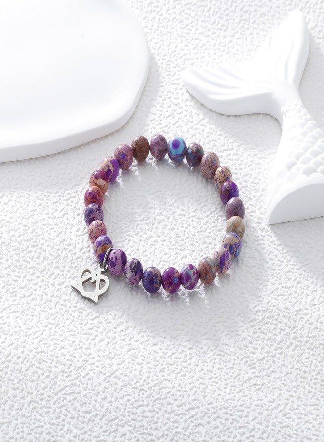 Fullrainbow Adoption Symbol Charm Bracelet - Adoption Day Gifts & Party Decorations (Purple-Red) - Image 4