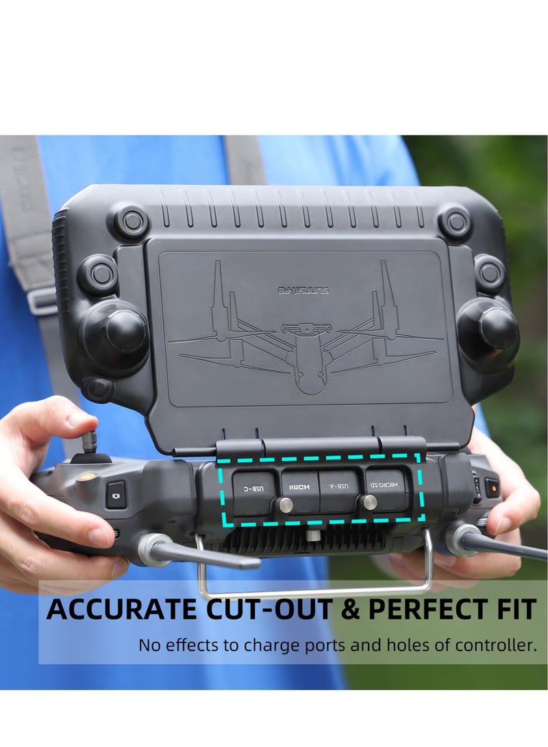 Excefore 2 in 1 Controller Sun Hood,  RC Joysticks Protector Sunshade, Remote Controller Protection Accessories (Black)  - Image 4