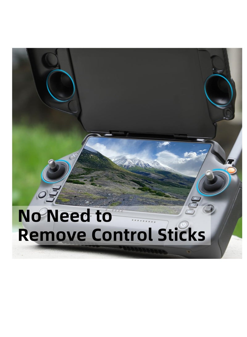 Excefore 2 in 1 Controller Sun Hood,  RC Joysticks Protector Sunshade, Remote Controller Protection Accessories (Black)  - Image 3