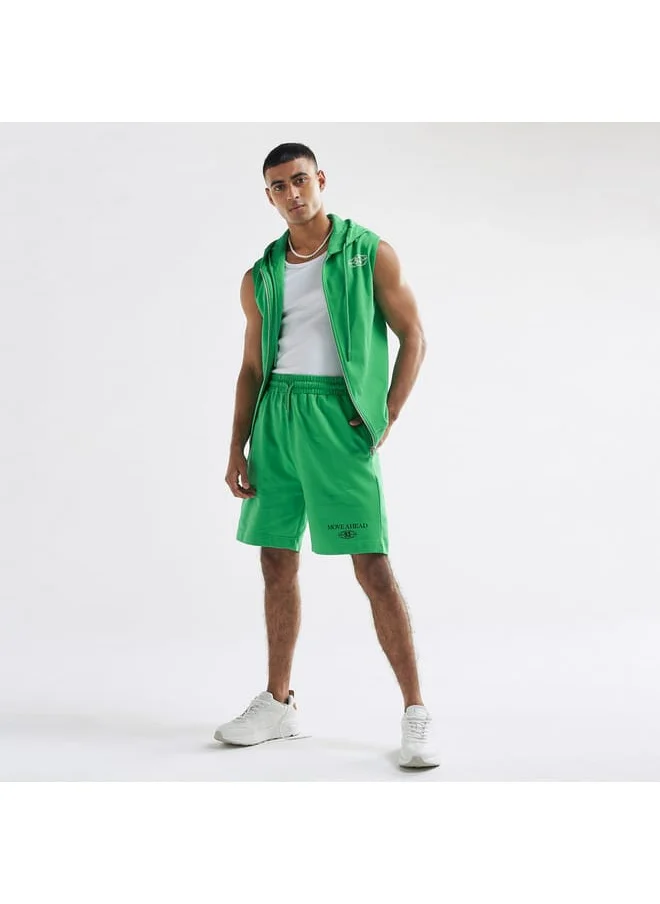 FAV Printed Shorts with Drawstring Closure and Pockets