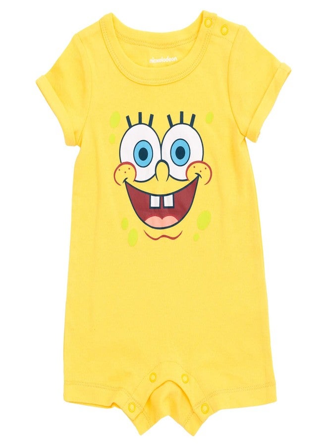 SpongeBob SquarePants Newborn Baby Boys Romper and Hat Yellow/Blue 6-9 Months - Image 3