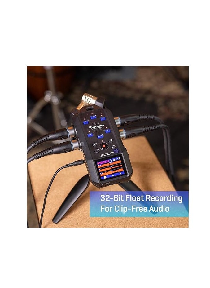 زوم - Zoom H6essential مع 32 بت Float، وإمكانية الوصول، ومسجل محمول ذو 6 مسارات - Image 1