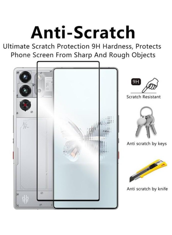 Screen Protector for Red Magic 10 Pro/Red Magic 10 Pro Plus, Anti-Scratch, High Transparency, Anti-fingerprint, Bubble-Free, Premium Screen Protector Tempered Glass For Red Magic 10 Pro