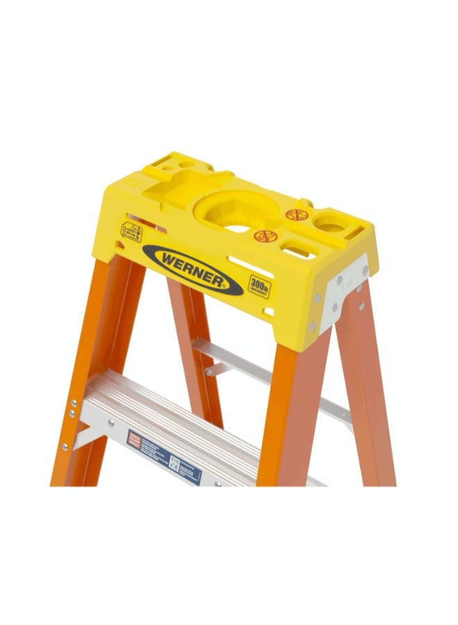 Werner 10ft fiberglass ladder 6210 type a single -ladder orange Color One pc - Image 2