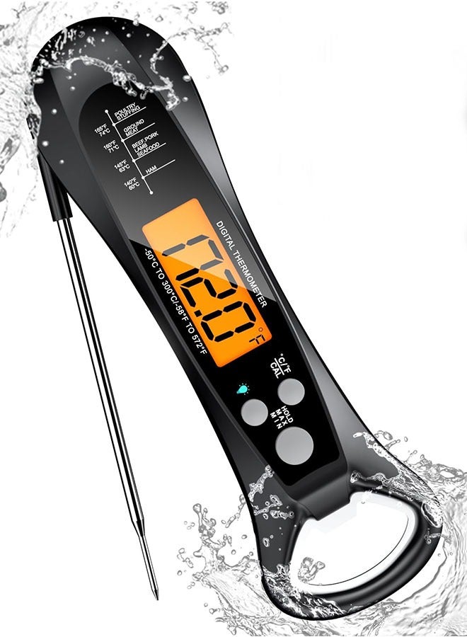 general Meat Thermometer Digital for Cooking and Grilling, Waterproof, Magnet，Calibration, Foldable Probe, Digital Food Thermometer, Instant Read Thermometer for Kitchen - Image 1