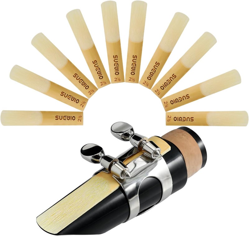SUEWIO Bb Clarinet Traditional Reeds, Strength 2.5, Box of 10 - Image 1