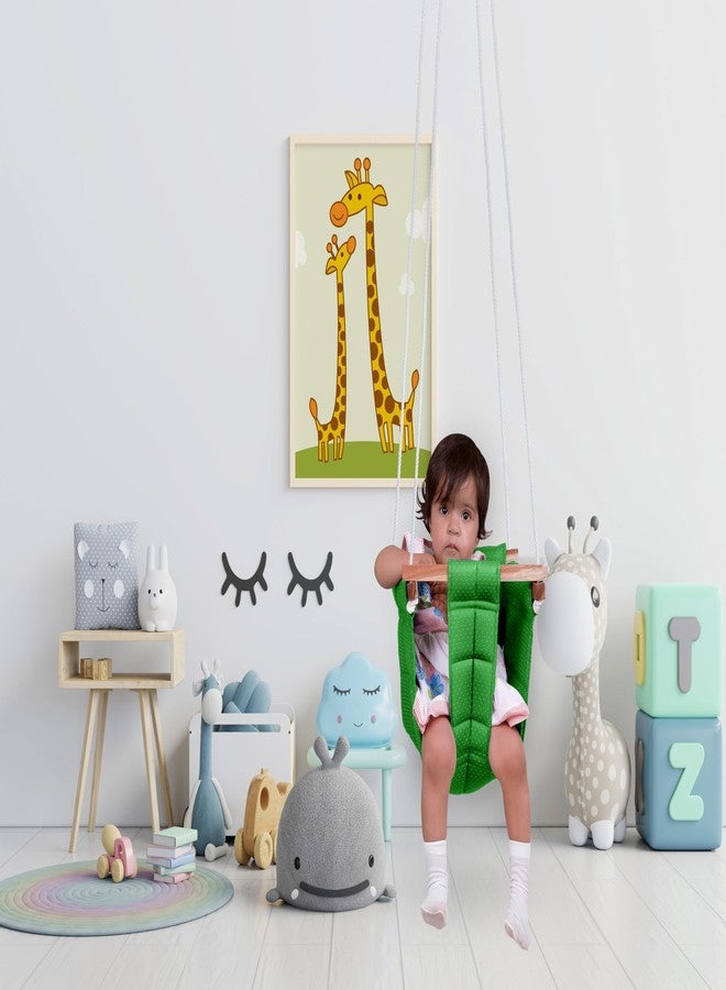 Ashish Baby Jhula/Swing for Kids/Indoor/Outdoor Baby Swing/Baby Garden Swing/Baby Hanging Swing/Baby Cloth Cradle/Swing for Baby and Toddler 8-36 Months (Green) - Image 3