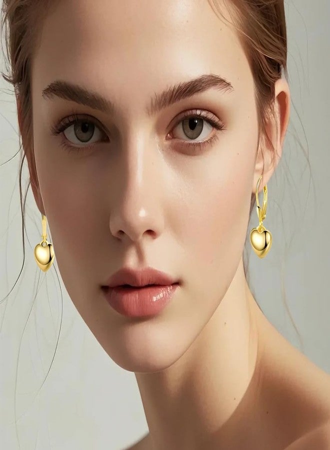مجموعة كولكين المكونة من 12 زوجًا من الأقراط المتدلية على شكل قلب ذهبي، وأقراط على شكل دمعة، وقطرة ماء، ودائرة خفيفة الوزن، وقرص، وعملة معدنية، وأشكال هندسية مسطحة مصقولة، وأقراط مضادة للحساسية، وهدايا مجوهرات - Image 5