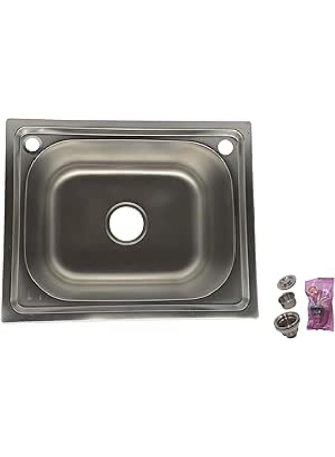 Turkey Star Kitchen sink 46 x 57 cm, including drain, mixer and cup washer - Image 2
