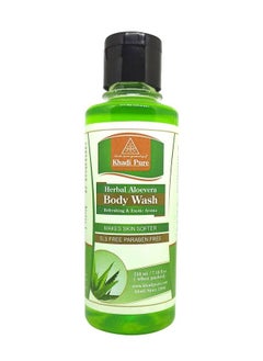 Khadi Pure Herbal Aloe Vera Body Wash Slsparaben Free 210 Ml  - Image 1