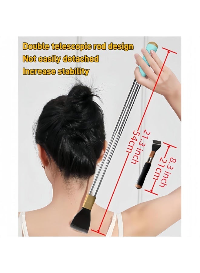 general Portable Extendable Double-Pole Back Scratcher（8.3-21.3in），Hand Massager for Scratching Itches, Strong and Sturdy,Good Practical and Novel Gifts for Friends and Family - Image 2
