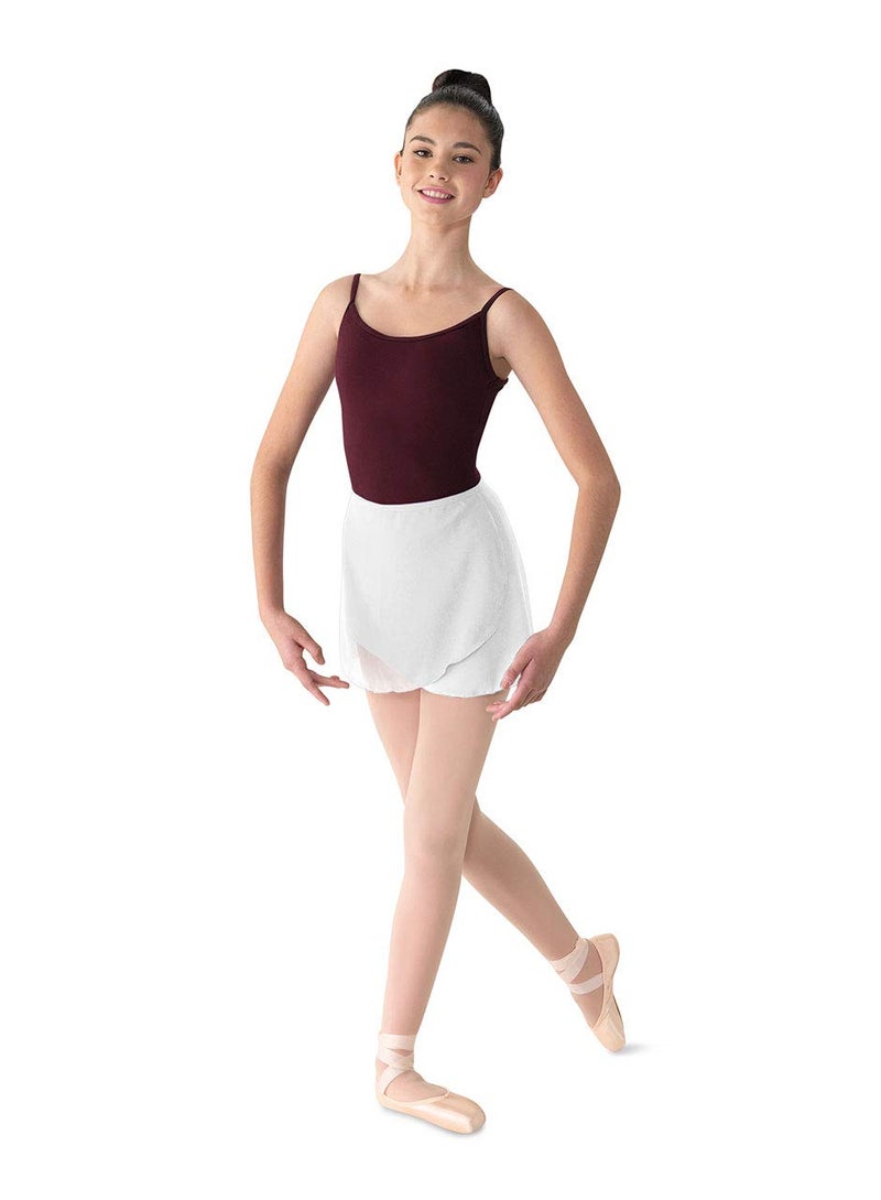 Mirella Bloch Dance Womens Mirella Georgette Wrap Skirt White One Size - Image 2