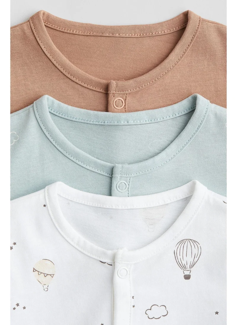 H&M 3-pack cotton pyjamas