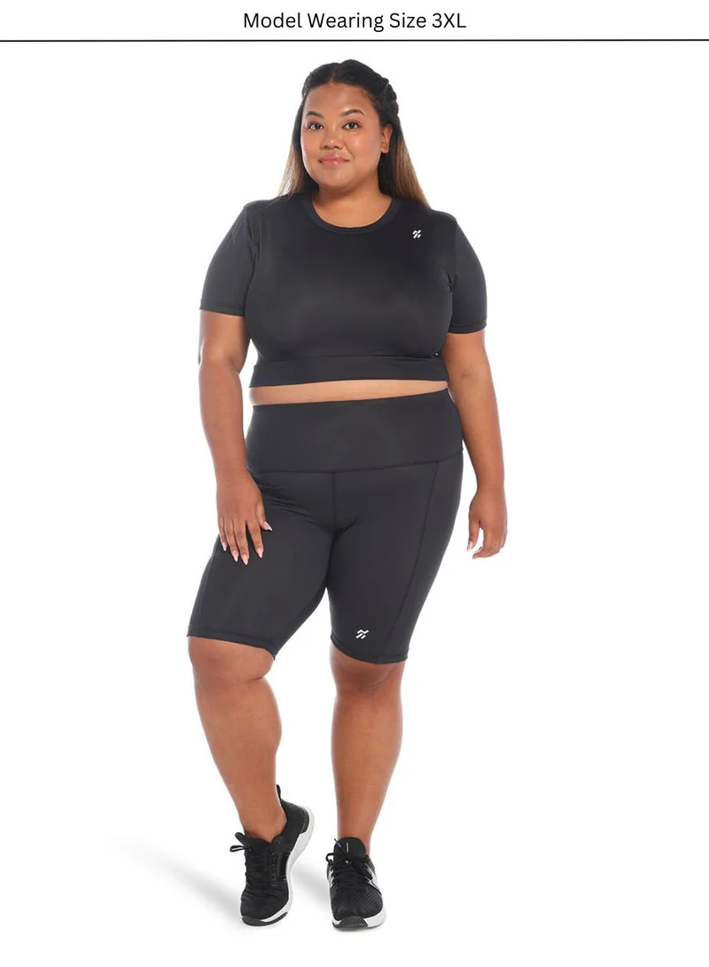Moveletix Activewear Crop Top Buttery Soft Short Sleeve