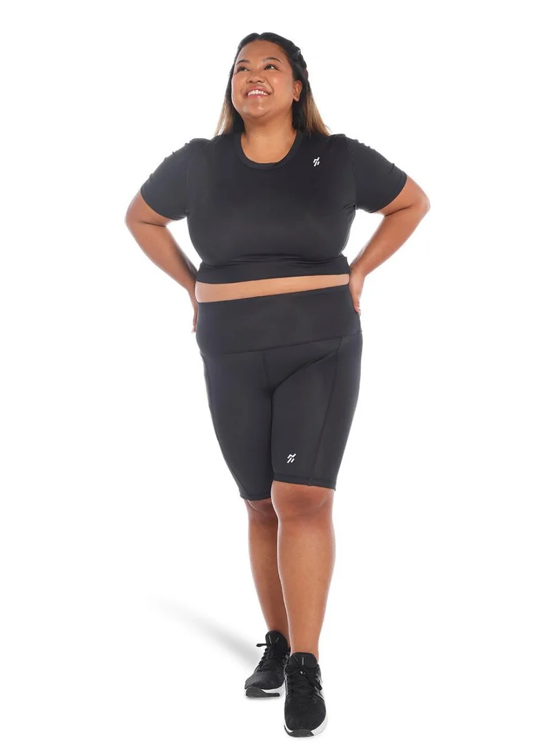 Moveletix Activewear Crop Top Buttery Soft Short Sleeve