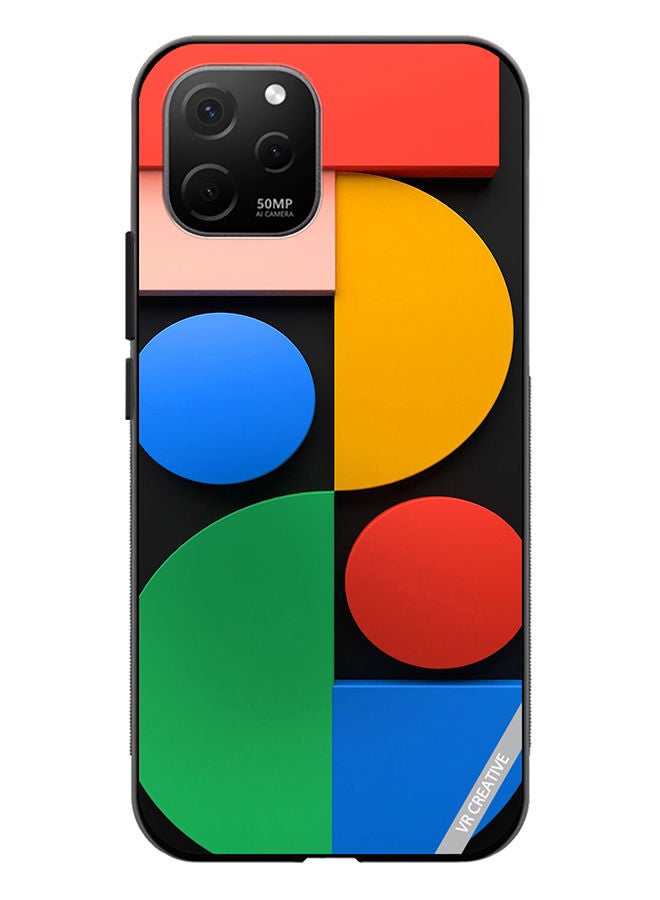 VR CREATIVE Protective Case Cover For Huawei Nova Y61 Abstract Design Multicolour - Image 1