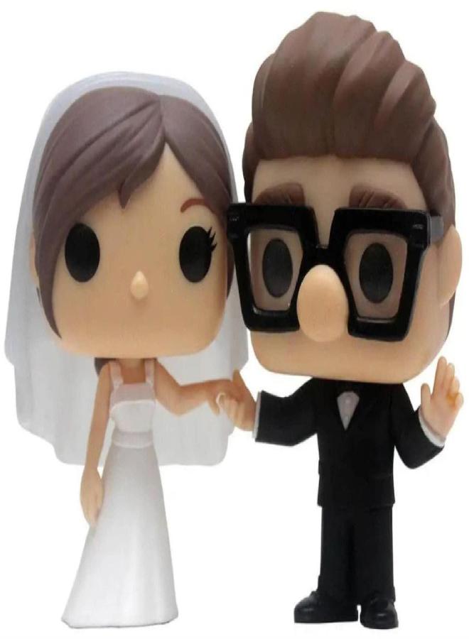 POP مجموعة تماثيل حصرية من Funko Pop! تضم كارل وإيلي في حفل الزفاف 2 حزمة - Image 1