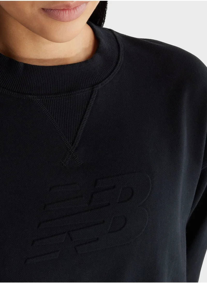 نيو بالانس Logo French Terry Sweatshirt