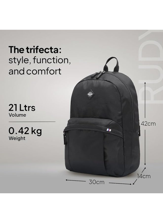 American Tourister RUDY 21 Ltrs Small Size Polyester Causal Backpack with Security Zip - Image 2