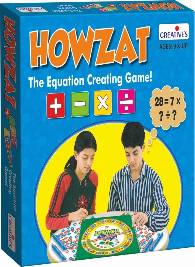Creative's Creative’s Howzat| Equation Creating Board Game| Learn Fundamental Operations of Airthmetic (+, x, ÷) Basic Airthmetic Skills for Boys & Girls | Learning & Educational Board Games | Ages 9 & Up - Image 1