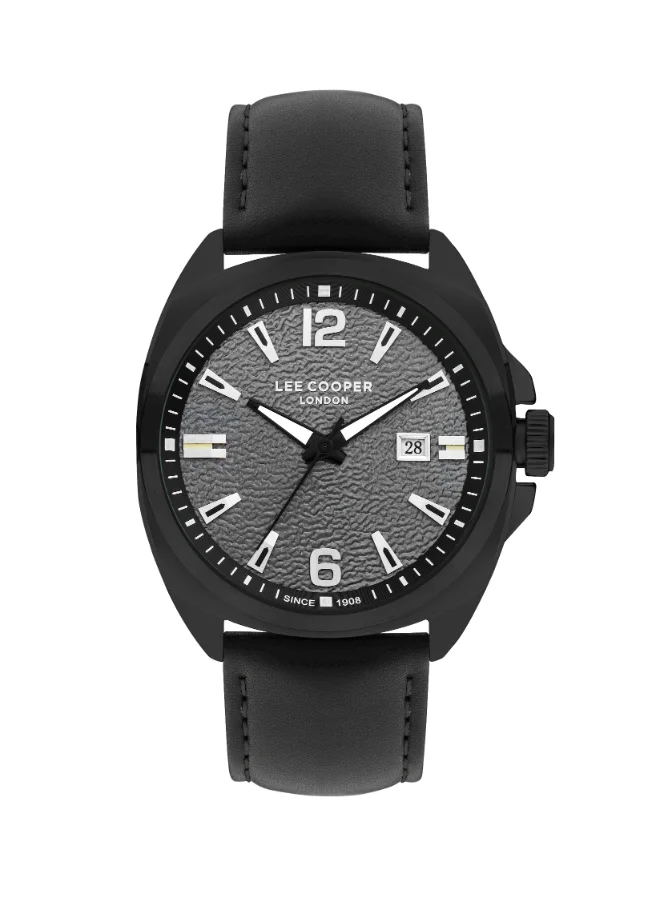 لي كوبر LEE COOPER Men's Analog Black Dial Watch - LC07858.651