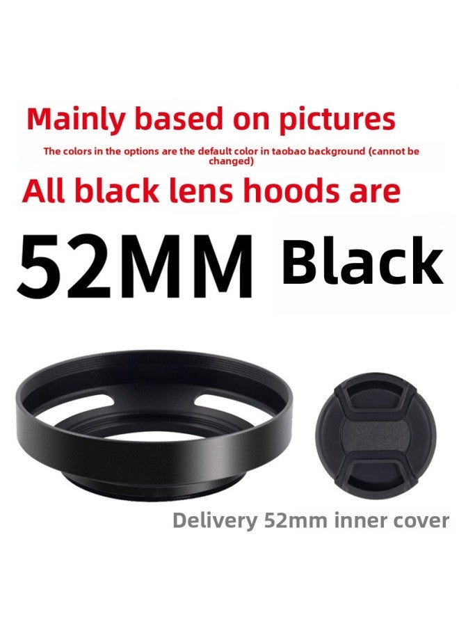 general Suitable For T-type Metal Hollow Hood Suitable For Leica/Zeiss/fulunda/seven Craftsmen Lens Screw-Color:52mmT Metal Hollow Hood - Image 1