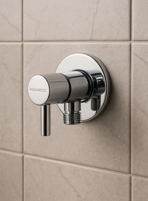 ANGLE VALVE WITH FLANGE 1/2" X 3/8" CP