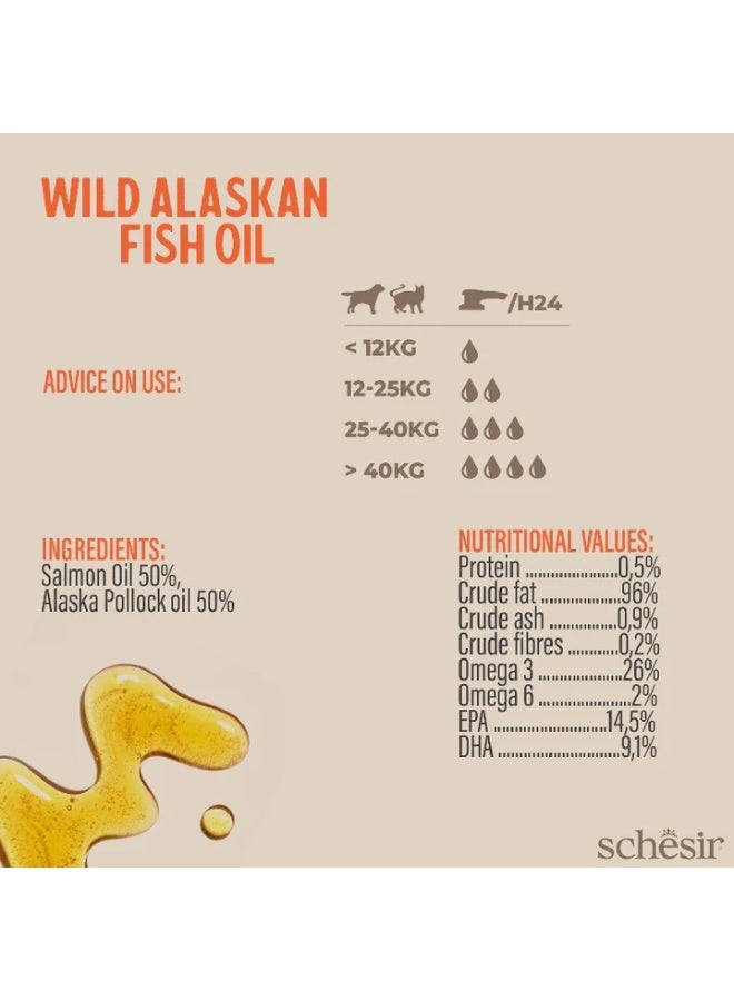 Schesir Grizzly Wild Alaskan Fish Oil Omega Plus 500ml - Image 3