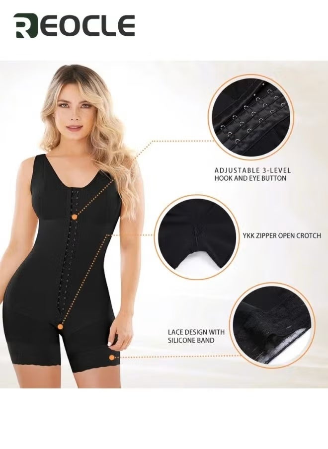 REOCLE Women's Shapewear Tummy Control Fajas Colombianas Full Body Shaper Waist Trainer Bodysuit Strong Shaping Body Shaper - Image 2