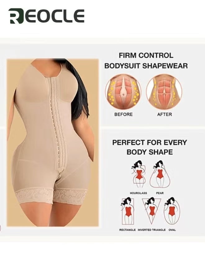 REOCLE Women's Shapewear Tummy Control Fajas Colombianas Full Body Shaper Waist Trainer Bodysuit Strong Shaping Body Shaper - Image 5