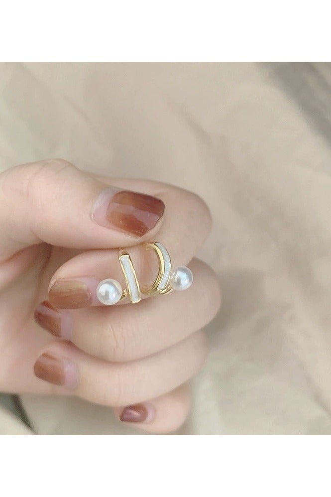 Goolsky Elegant Pearl Stud Earrings for Women | Dainty Minimalist Design | Lightweight Luxury Fashion Jewelry  - Image 2