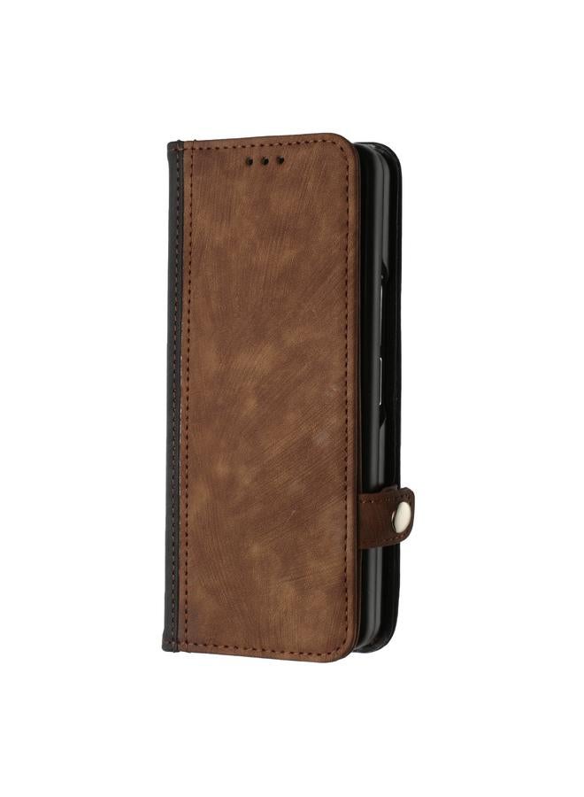 S-TOP Case For Samsung Galaxy Z Fold 4 5G Side Buckle Double Fold Leather Phone Case - Image 2
