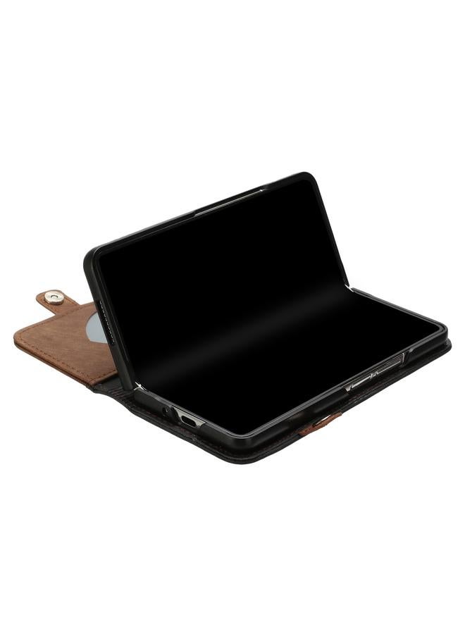 S-TOP Case For Samsung Galaxy Z Fold 4 5G Side Buckle Double Fold Leather Phone Case - Image 4