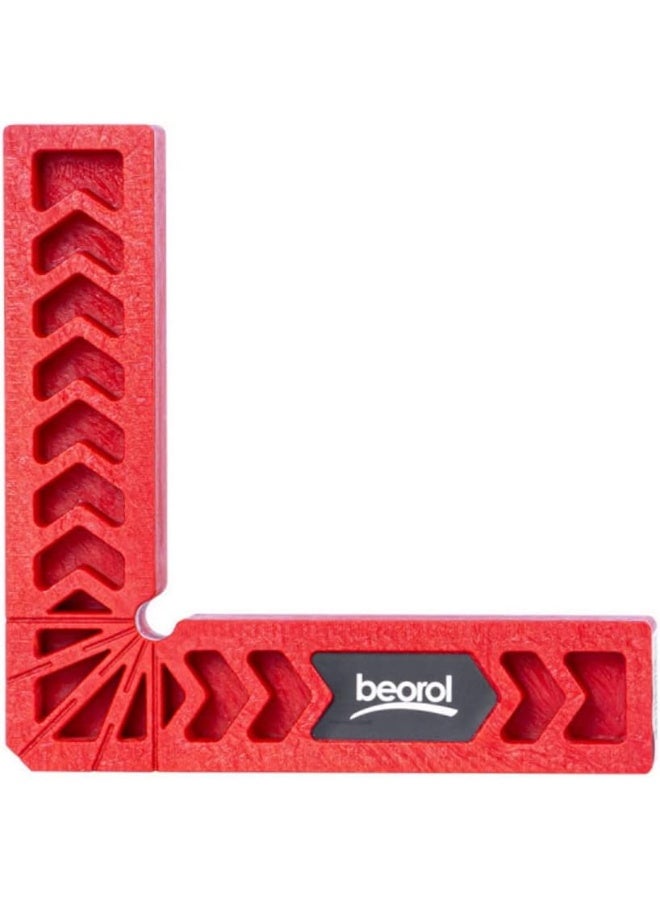 Beorol مشبك تحديد الزاوية اليمنى بزاوية 90 درجة من بيو رول، حامل مسطرة على شكل حرف L لتثبيت الخشب 150X150 مم - Image 1