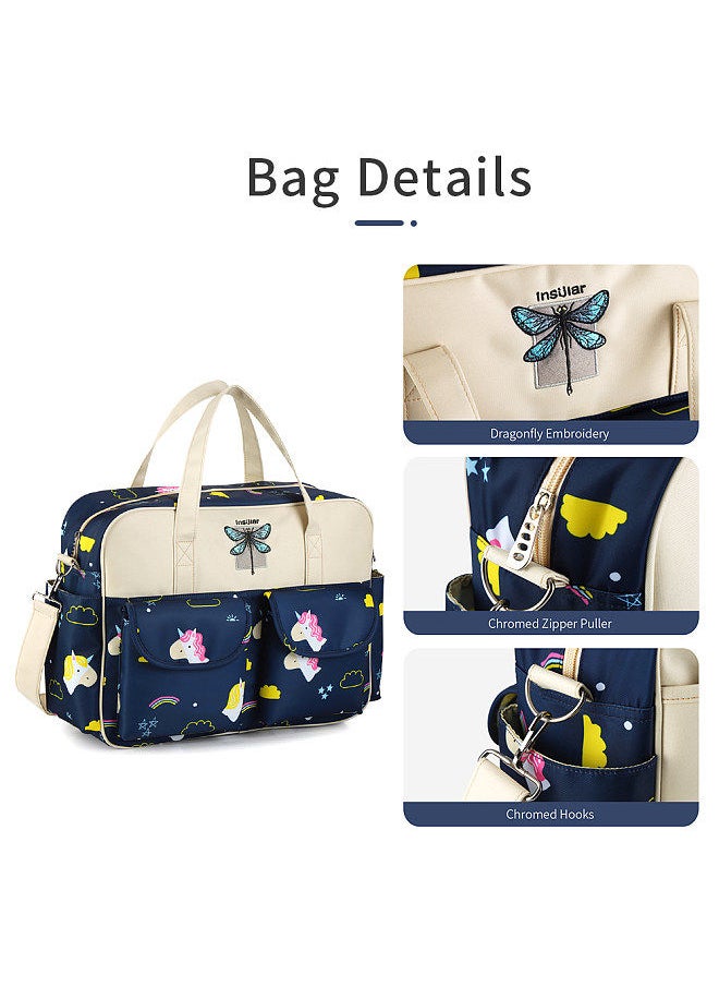 insular - Baby Diaper Bag Shoulder Bag Handbag Large Capacity Mummy Nappy Nursing Bag Tote Bags Travelling Storage Bag for Baby Care - Image 1