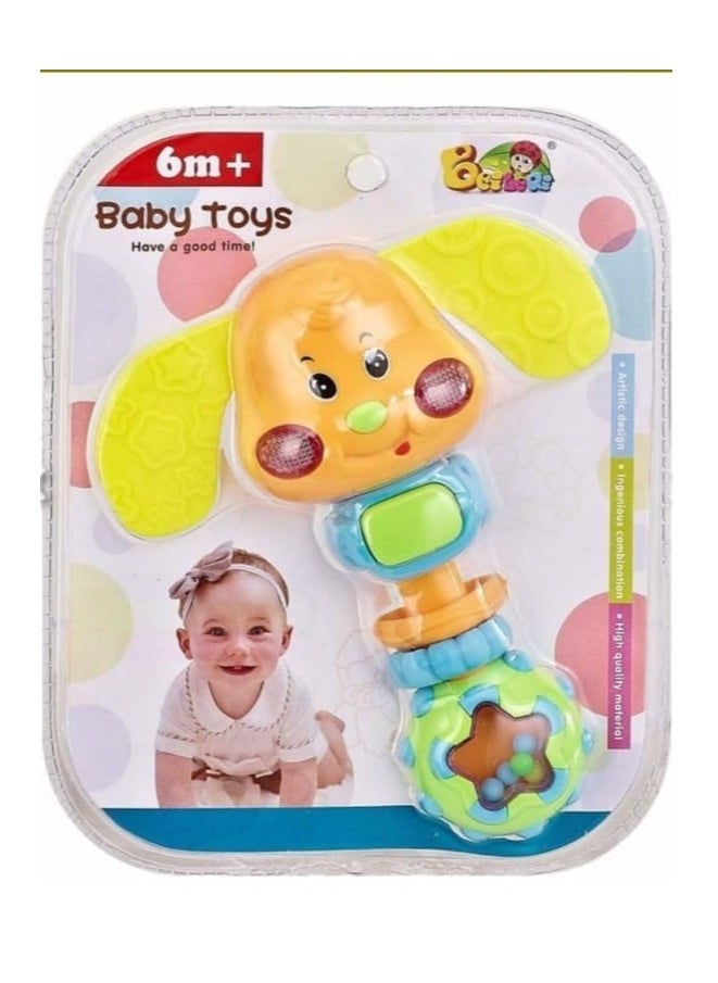 MUMS PLANET baby silicon elephant Toy 4 in 1 , Musical Toys with Lights , Educational Toys with silicon teething parts , Kids Montessori Toys , Valuable Kids Gift  - Image 1