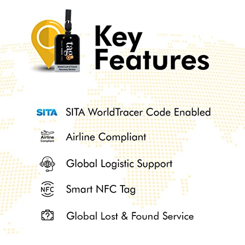 tag8 Bag Security Tag, Luggage tag for Suitcase with Airport Tracer Code | Luggage Bag Tags | Add to Your Travel Accessories for Safety |Stop Losing, Start Tagging - Image 4