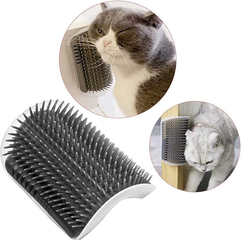 Pups&Pets Cat Self Groomer with Catnip, Dog Cat Corner Groomer,Wall Corner Scratcher Comb,Grooming M - Image 5