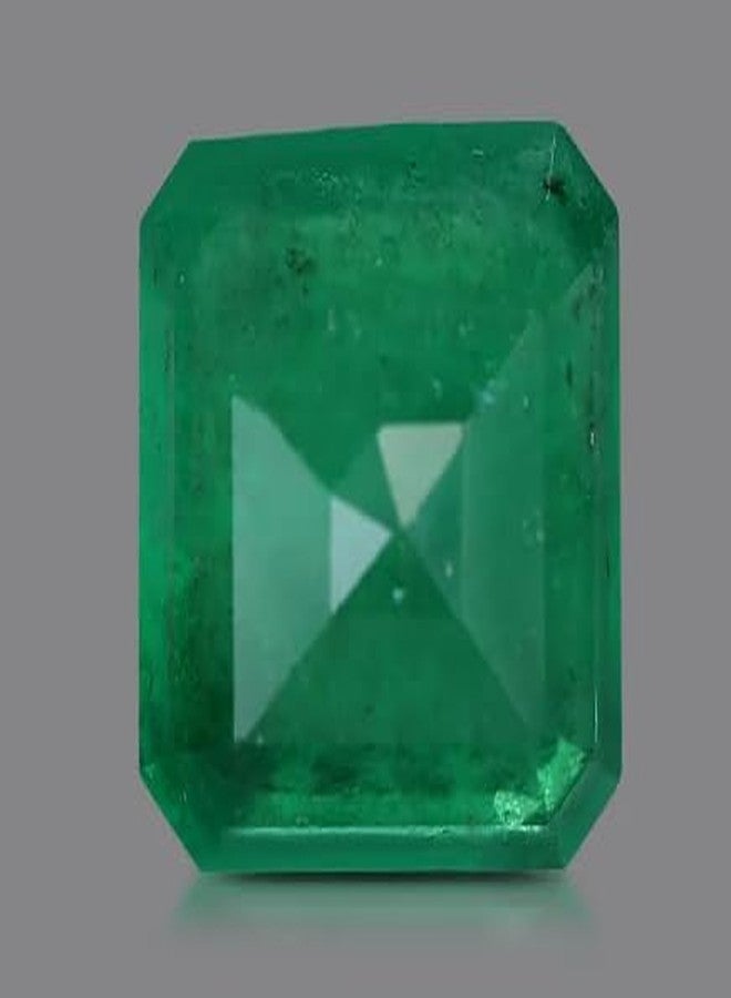 Original Certified Jeweltique! Natural Zambian Emerald Stone Panna Ratan 4 Ratti 3.65 Carat Original Certified Pachu Stone Marakathamani Budh Ratna For Wearing - Image 2