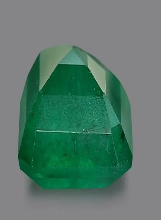 Original Certified Jeweltique! Natural Zambian Emerald Stone Panna Ratan 4 Ratti 3.65 Carat Original Certified Pachu Stone Marakathamani Budh Ratna For Wearing - Image 3
